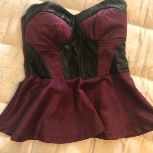 Peplum bustier Bebe shirt